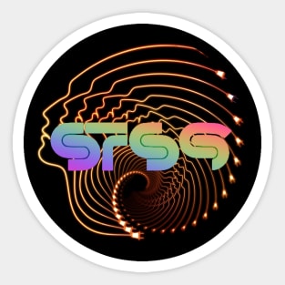 STS9 Psychedelic Face Swirl Sticker
